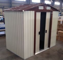 хранение сада металла вершины Prefab 10x12' полинянное с раздвижной дверью